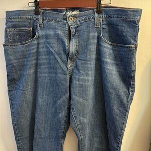 Men's Eddie Bauer Flannel-Lined Flex Jeans - Straight Fit 40x32